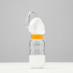 Поилка прогулочная 585 мл+контейнер для корма, жёлтая - Пижон фото 2