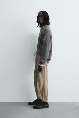 PANTAL?N CINTURA JOGGER SLIM FIT / Beige - Zara фото 4