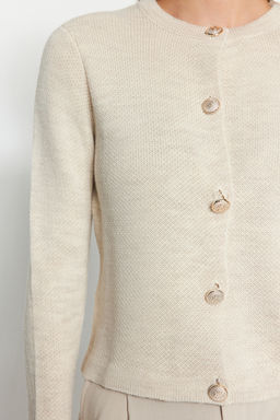 TRENDYOLMILLA Siyah Basic Ceket Gorunumlu Triko H?rka TWOAW24HI00090  фото 11