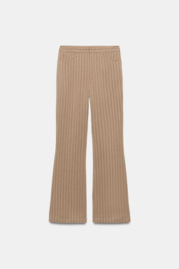 ZW COLLECTION FLARE STRIPED TROUSERS - Zara фото 6
