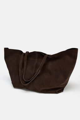 MAXI SUEDE TOTE BAG - Zara фото 13