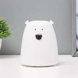 Фигурка светящаяся RISALUX «Антистресс мякиш мишка», LED-ночник, RGB, от батареек 3×ААА, 9×9×10.5 см