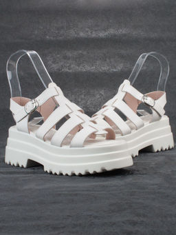 08-PEY337-1 LT. BEIGE Босоножки женские (натуральная кожа)