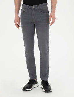 Gri Slim Fit Jean Pantolon