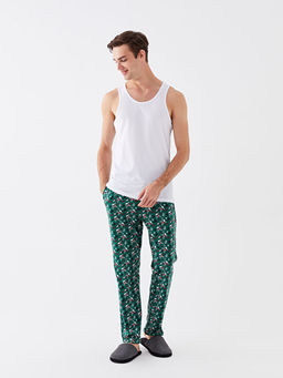 Standart Kal?p Desenli Erkek Pijama Alt