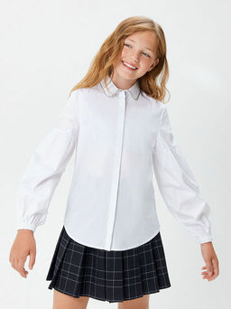 20240260182, Блузка детская для девочек Moses белый Acoola