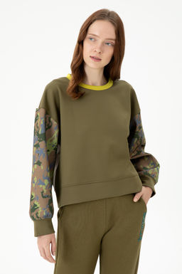 Женский свитшот цвета хаки - U.s. polo assn фото 16