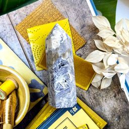 Кристалл из Флюорита с Кальцитом