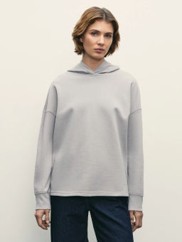 Худи свободного кроя из футера / Zarina  фото 3