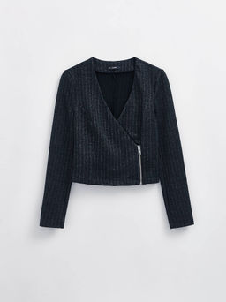 CONTE LJ 2426 Жакет женский dark blue-silver