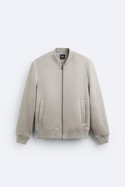 FAUX SUEDE BOMBER JACKET - Zara фото 7