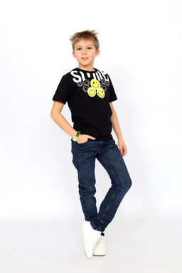 CRB wear / CSKB 63825-22-412 Футболка для мальчика,черный/Ex.Cherubino