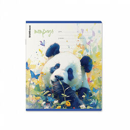 Цена за 10 шт. Тетрадь школьная ученическая ErichKrause Flower Panda, 24 листа, линейка (в плёнке по 10 шт.)_MIX-PACK фото 6