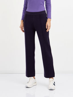 брюки женские прямого кроя в фиолетовом цвете - Glenfield фото 3