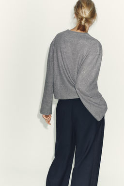 SPARKLY RIBBED JUMPER - Zara фото 5