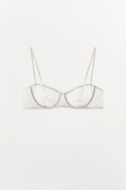 LACE MESH BRA - Zara фото 5
