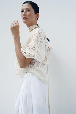 ZW COLLECTION ASYMMETRIC MIDI SKIRT - Zara фото 4