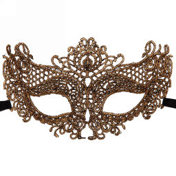 Цена за 6 шт. Маска кружево"Королева бала", микс цветов