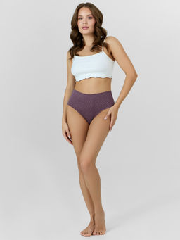 Цена за 2 штуки! Трусы макси женские фиолетовые в горошек - Mark formelle фото 6