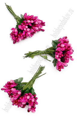 Тычинки с сахарными вставками (144 шт) SF-2276, фукси