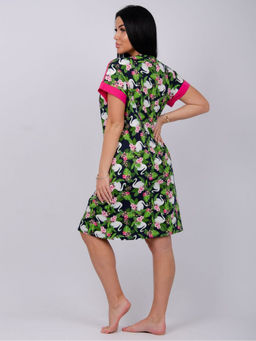 Халат "Анастасия" лебеди, трикотаж