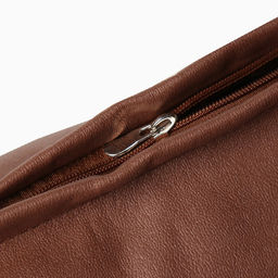 Наволочка декоративная Этель кожзам 45х45 см, коричневый  фото 8