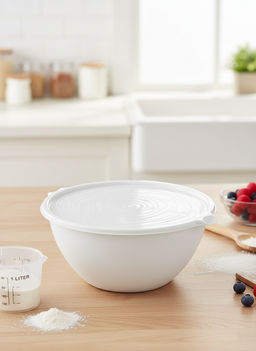 Цена за 2 шт. Миска-салатница "Риччи" 2л светло-серая С860СЕР