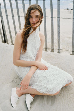 VESTIDO HALTER ZW COLLECTION / Blanco