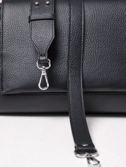 Сумка кожаная сэтчел Deboro 30923 черная