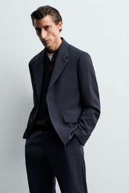100% WOOL SUIT BLAZER - Zara фото 6