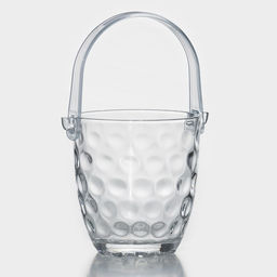Ведро для льда «Верона», 700 мл, с щипцами, стекло, прозрачное