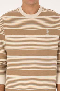 Erkek Krem Sweatshirt - U.s. polo assn фото 6