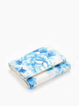 Кошелёк женский на кнопке, 10.5?2.5?8.5 см, с цветочным принтом, разноцветный