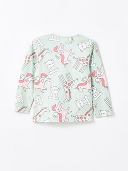 Bisiklet Yaka Bask?l? K?z Bebek 2li Pijama Tak?m? - Waikiki фото 3