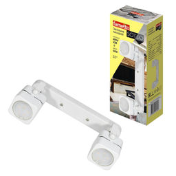 DLC-S613 GU10x2 WHITE Светильник декоративный накладной, серия Sotto. Без ламп, цоколь GU10x2шт. Металл. Белый. TM Fametto