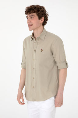 Erkek Haki Uzun Kollu Basic G_mlek Sepette S_rpriz _ndirim - U.s. polo assn фото 3