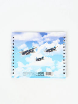 Цена за 2 шт. Двойной блокнот на гребне, мягкая обложка, размер 14.5×12 см, 48 л. «Танки»