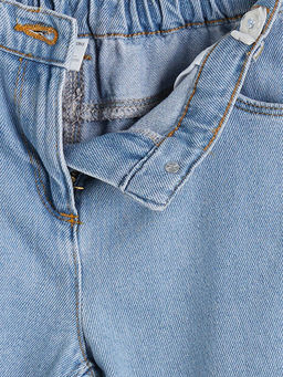 Beli Ayarlanabilir Lastikli K?z ?ocuk Jean Pantolon