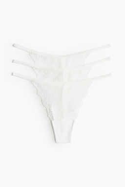Pack de 3 bragas Thong de encaje - H&m фото 6