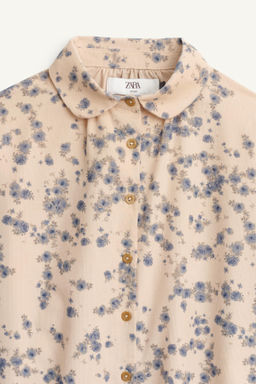 LIMITED EDITION FLORAL MICRO CORDUROY SHIRT - Zara фото 7