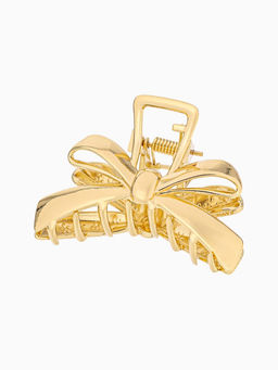 Цена за 2 шт. Крабик для волос «Анисия», бантик, 6 см, золото