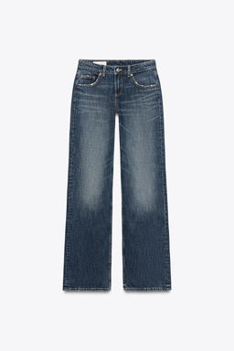 TRF WIDE-LEG LOW-RISE JEANS - Zara фото 7
