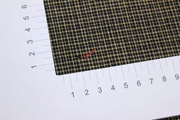 Пестрядь Мелкая клетка цв.бежевый/черный-2, СОРТ2, ш.1.45м, хлопок-95%, п/э-5%,140гр/м.кв - Купава фото 6