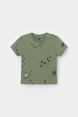 Crockid _ КР 302699/папоротник,следы динозавра к538 фуфайка (футболка) д/мал яс  фото 2