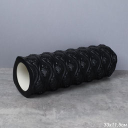 Ролик массажный спортивный Woohooo WAVE 33x14/ черный/уп10