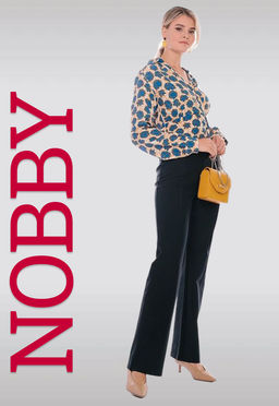 NOBBY, Женские брюки 141-207 (синий трикотаж)  фото 6