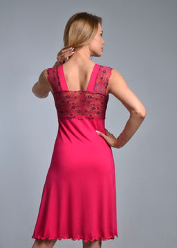 Ночная сорочка МИЛАНА (фуксия/василек №8/15) - Ивановская трикотажная компания фото 3