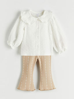 Bebe Yaka K?z Bebek G?mlek ve Tayt