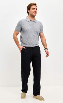 Брюки лен P511-0852Rus navy