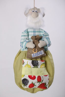 100% лен.сувенир(пакетница) Баба-Яга - Новый лен фото 16